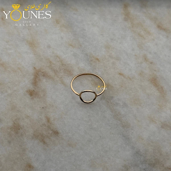 انگشتر مینیمال دایره طلا